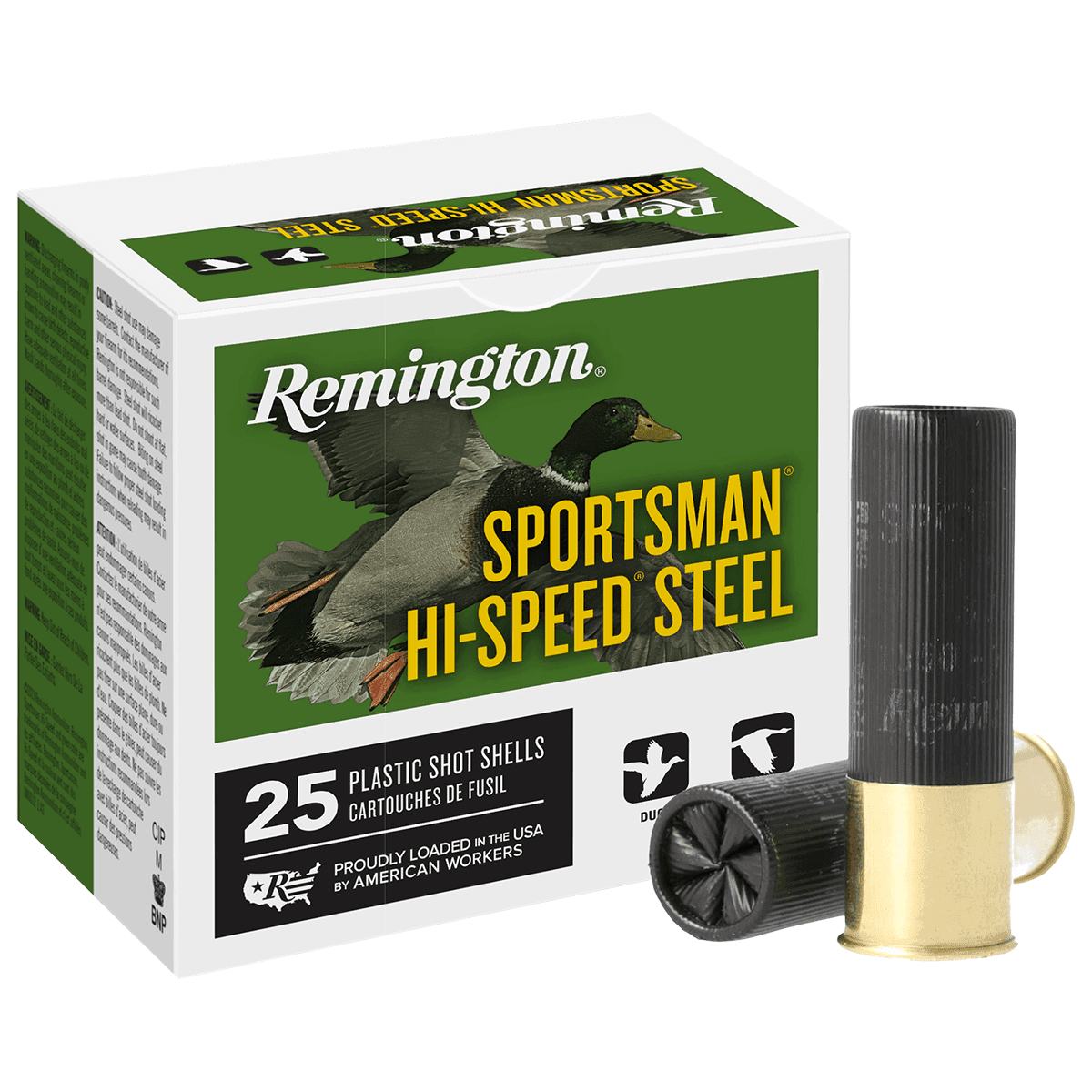 Remington Ammunition 20791 Sportsman Hi-Speed Steel 12 Gauge 3" 1 1/4 oz 1 Shot 25 Per Box Remington Ammunition 20791 Sportsman Hi-Speed Steel 12 Gauge 3" 1 1/4 oz 1 Shot 25 Per Box