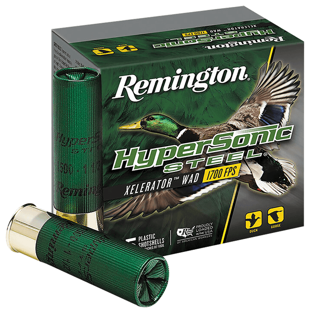 Remington Ammunition 26795 HyperSonic Steel 12 Gauge 3.50" 1 3/8 oz 2 Shot 25 Per Box Remington Ammunition 26795 HyperSonic Steel 12 Gauge 3.50" 1 3/8 oz 2 Shot 25 Per Box
