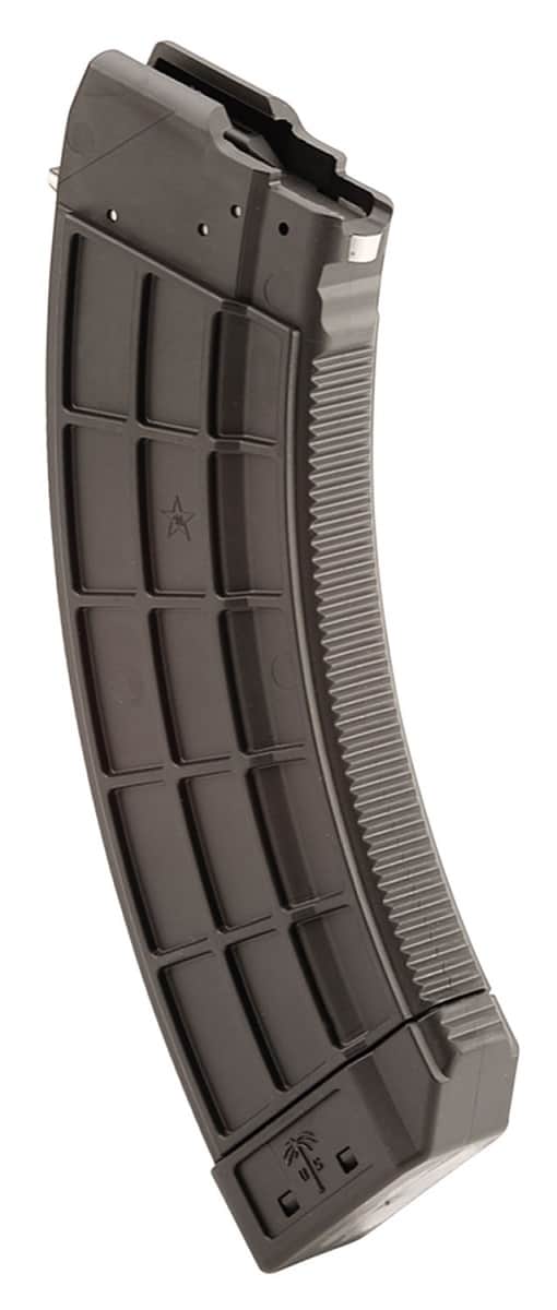 US Palm Standard 30rd 7.62x39mm Caliber Fits AK-47 Black Polymer w/Stainless Steel Latch Magazine - MA692A US Palm Standard 30rd 7.62x39mm Caliber Fits AK-47 Black Polymer w/Stainless Steel Latch Magazine - MA692A