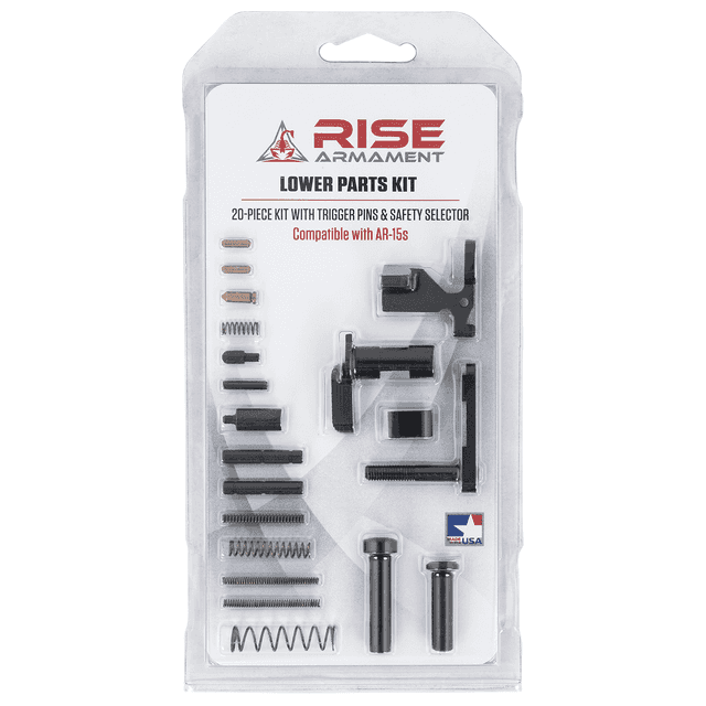 Rise Armament 12003 Lower Parts Kit (No Fire Control Group) Black for AR-15 Rise Armament 12003 Lower Parts Kit (No Fire Control Group) Black for AR-15