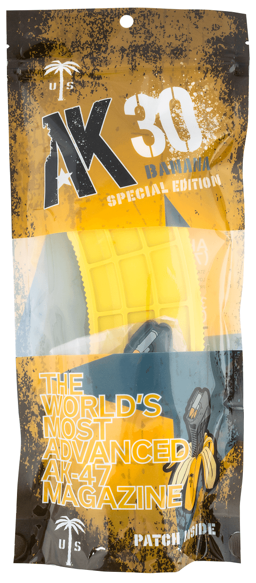 US Palm AK 30rd 7.62x39mm Caliber Fits AK-47 Banana Yellow Polymer *Worn Magazine - MA1196A US Palm AK 30rd 7.62x39mm Caliber Fits AK-47 Banana Yellow Polymer *Worn Magazine - MA1196A