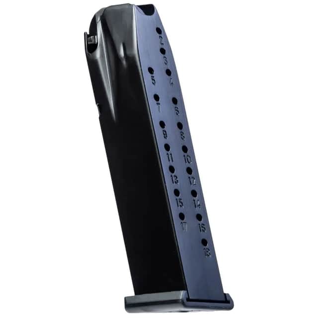Canik TP Full Size 18rd 9mm Luger Caliber Black Metal Magazine - MA2240 Canik TP Full Size 18rd 9mm Luger Caliber Black Metal Magazine - MA2240