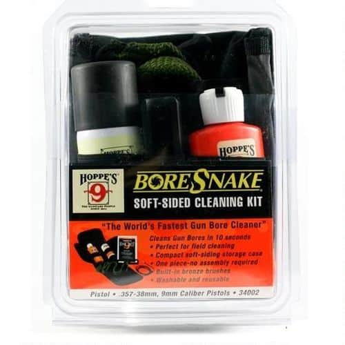Hoppe's BoreSnake Soft-Sided Pistol and Revolver Cleaning Kit .357-38mm, 9mm Hoppe's BoreSnake Soft-Sided Pistol and Revolver Cleaning Kit .357-38mm, 9mm