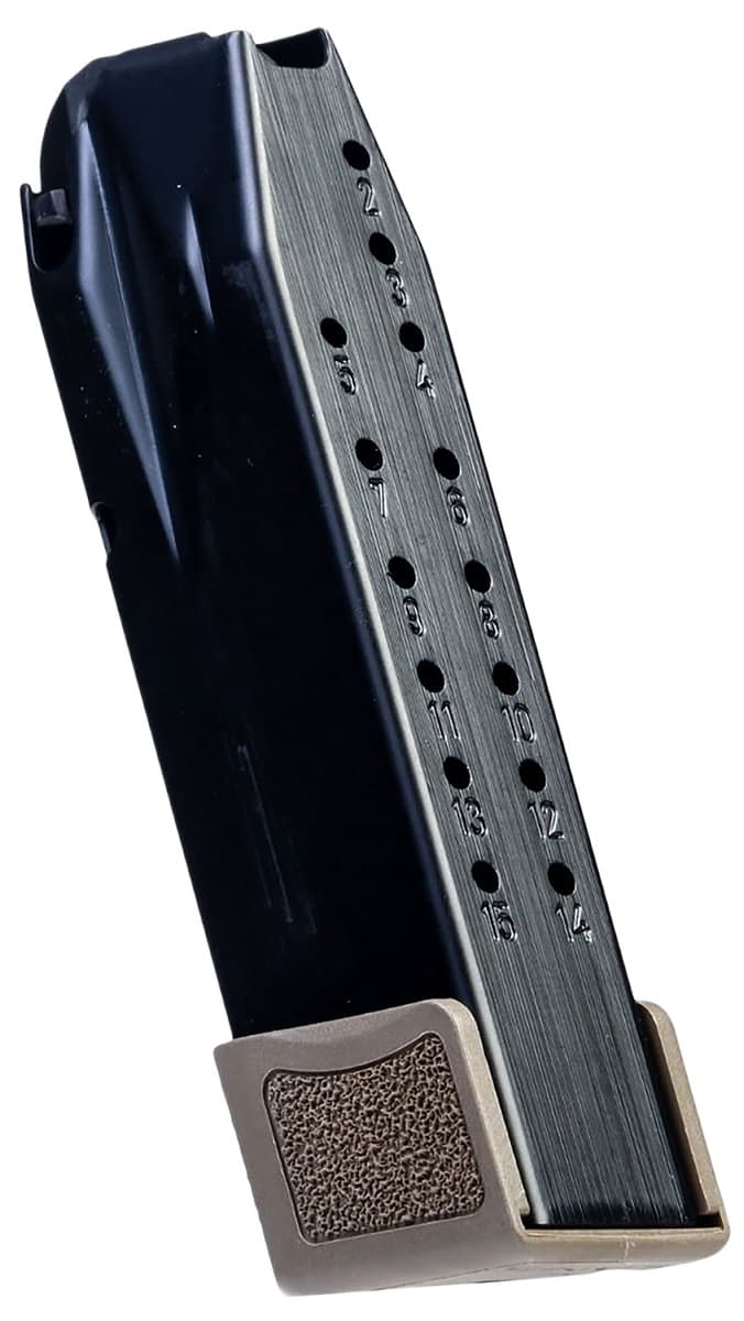 Canik MC9 15rd 9mm Luger Caliber Flat Dark Earth Steel Magazine - MA2278D Canik MC9 15rd 9mm Luger Caliber Flat Dark Earth Steel Magazine - MA2278D