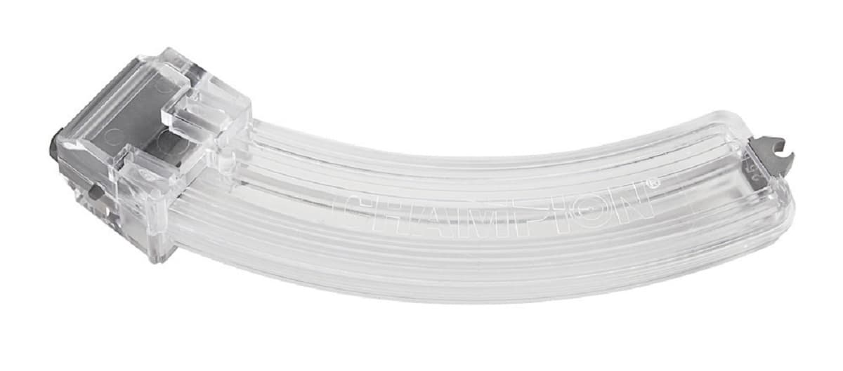 Champion Targets Replacement Magazine Single Stack Clear Rotary 25rd 22 LR Caliber Fits Ruger 10/22 Magazine - 40420 Champion Targets Replacement Magazine Single Stack Clear Rotary 25rd 22 LR Caliber Fits Ruger 10/22 Magazine - 40420