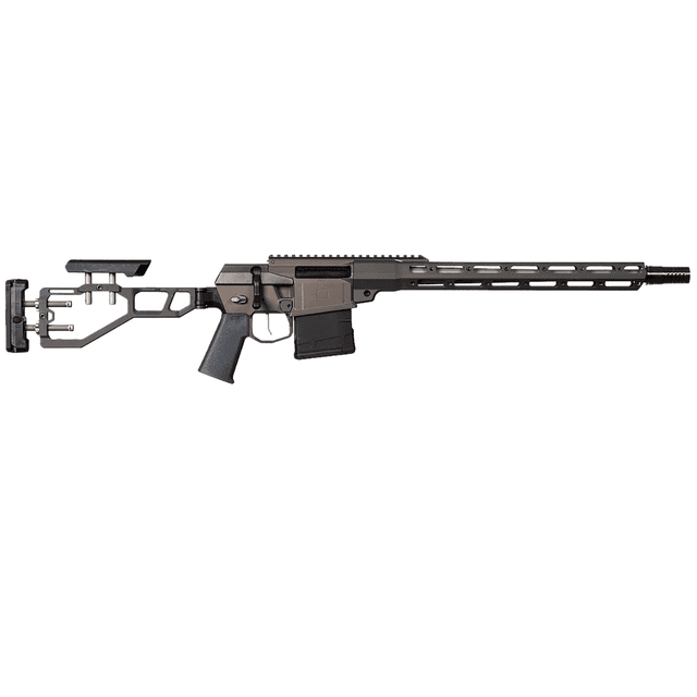 Q LLC The Fix 8.6 Blackout Rifle with 16" Tapered Threaded Barrel and Gray Fully Adjustable Folding Stock - FIX8616INRIFLEBLK Q LLC The Fix 8.6 Blackout Rifle with 16" Tapered Threaded Barrel and Gray Fully Adjustable Folding Stock - FIX8616INRIFLEBLK