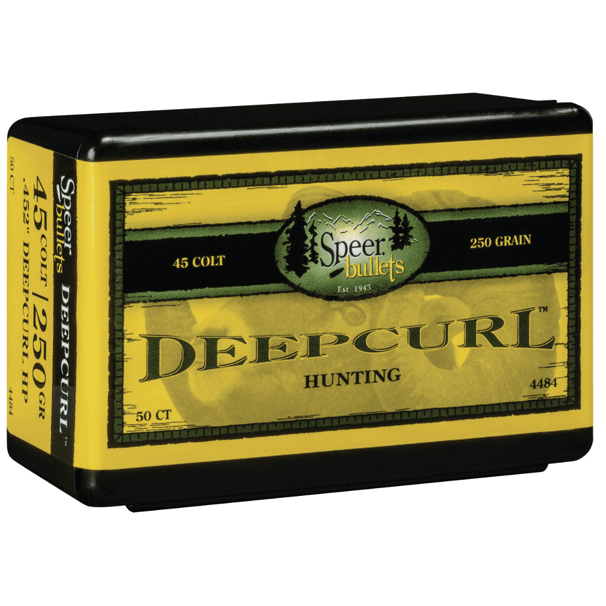 Speer DeepCurl 45 Cal, .452, 250 grain - 50 Per Box - 4484 Speer DeepCurl 45 Cal, .452, 250 grain - 50 Per Box - 4484