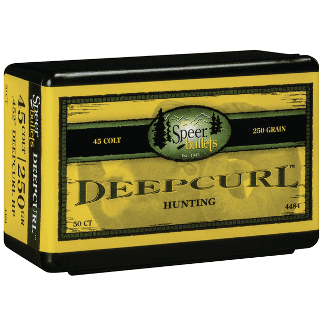 Speer DeepCurl 45 Cal, .452, 250 grain - 50 Per Box - 4484 Speer DeepCurl 45 Cal, .452, 250 grain - 50 Per Box - 4484