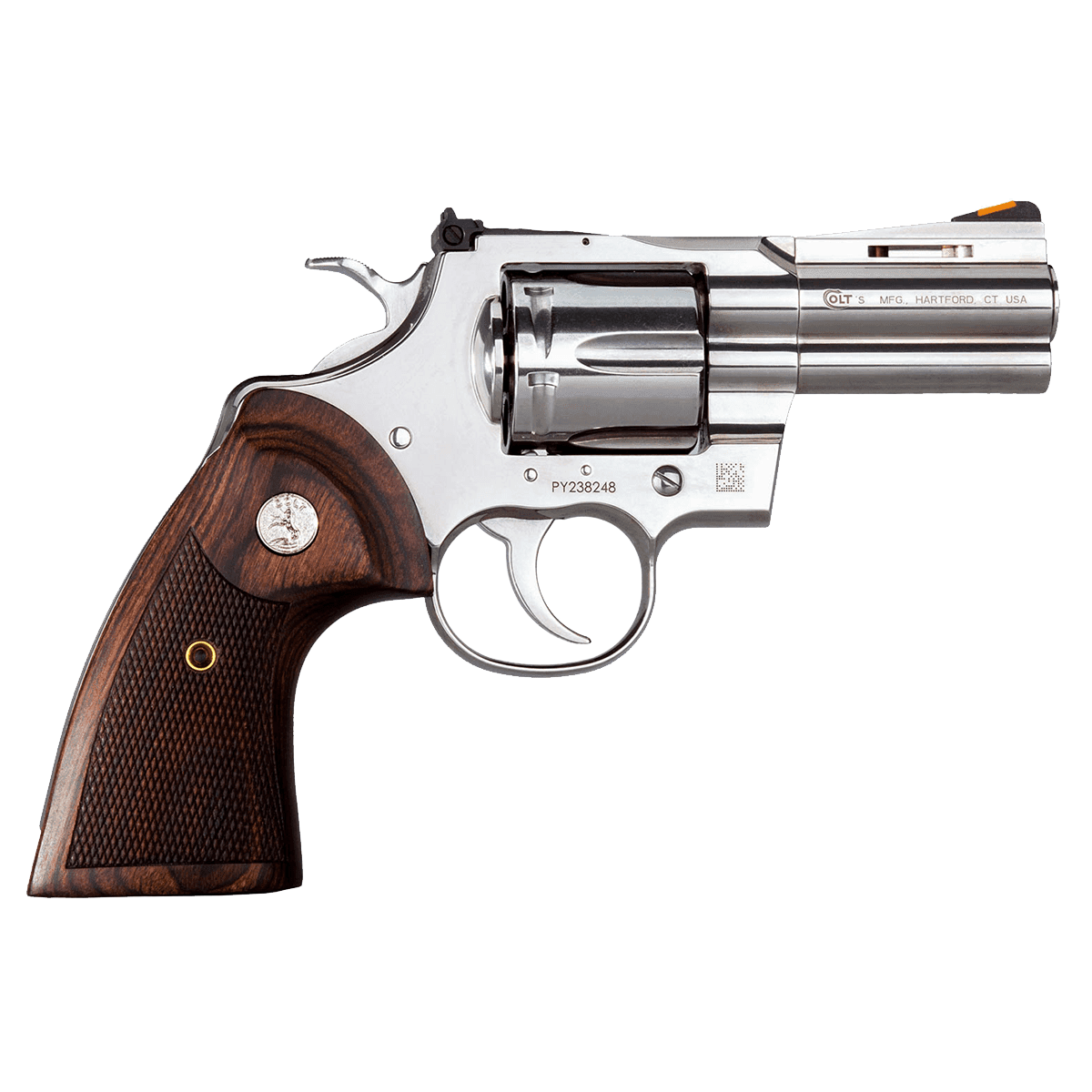 Colt Python 38 Special 357 Mag 6 Shot 3" Stainless Revolver Pistol-PYTHONSP3WTS Colt Python 38 Special 357 Mag 6 Shot 3" Stainless Revolver Pistol-PYTHONSP3WTS