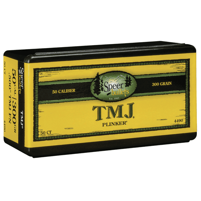 Speer TMJ 50 Cal, .500, 300 grain - 50 Per Box - 4490 Speer TMJ 50 Cal, .500, 300 grain - 50 Per Box - 4490