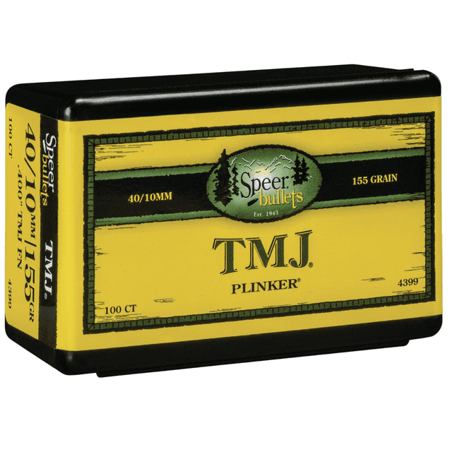 Speer TMJ 40 Cal, .400, 155 grain - 100 Per Box - 4399 Speer TMJ 40 Cal, .400, 155 grain - 100 Per Box - 4399