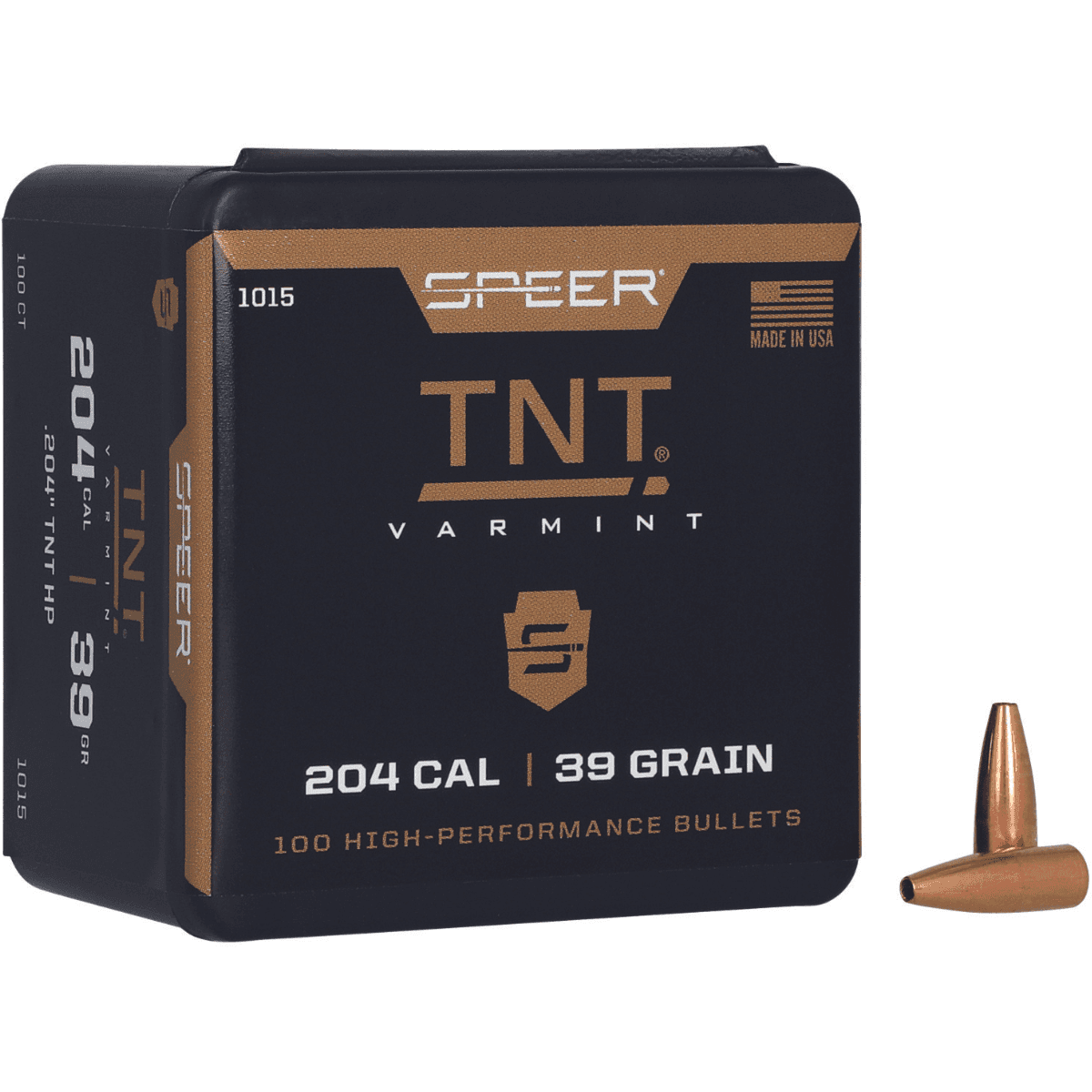 Speer TNT 204 Cal, .204, 39 grain - 100 Per Box - 1015 Speer TNT 204 Cal, .204, 39 grain - 100 Per Box - 1015