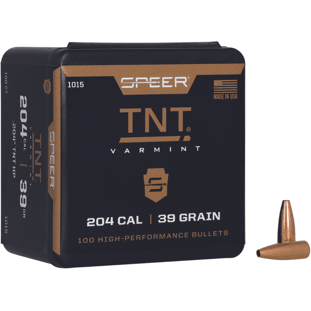 Speer TNT 204 Cal, .204, 39 grain - 100 Per Box - 1015 Speer TNT 204 Cal, .204, 39 grain - 100 Per Box - 1015