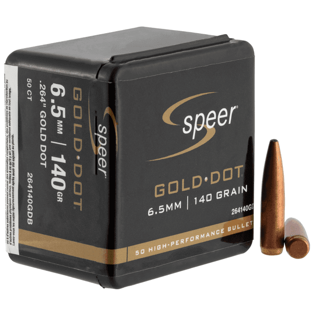 Speer Gold Dot Rifle Component Bullet .264, 140 grain - 50 Box - 264140 Speer Gold Dot Rifle Component Bullet .264, 140 grain - 50 Box - 264140