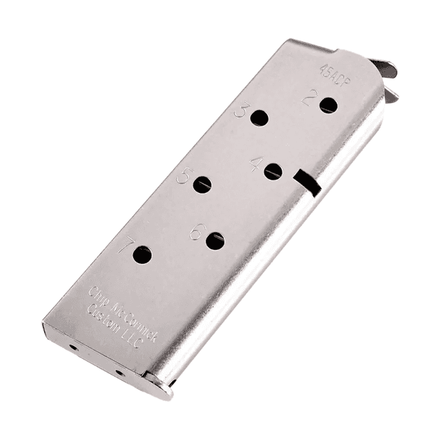 CMC Products Match Grade 7rd 45 ACP Fits 1911 Officer Stainless Steel CMC Products Match Grade 7rd 45 ACP Fits 1911 Officer Stainless Steel