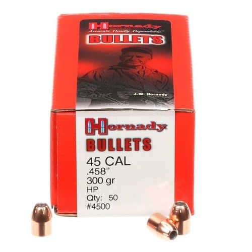 Hornady 4500 InterLock 45 Cal .458 300 gr Hollow Point 50 Per Box Hornady 4500 InterLock 45 Cal .458 300 gr Hollow Point 50 Per Box