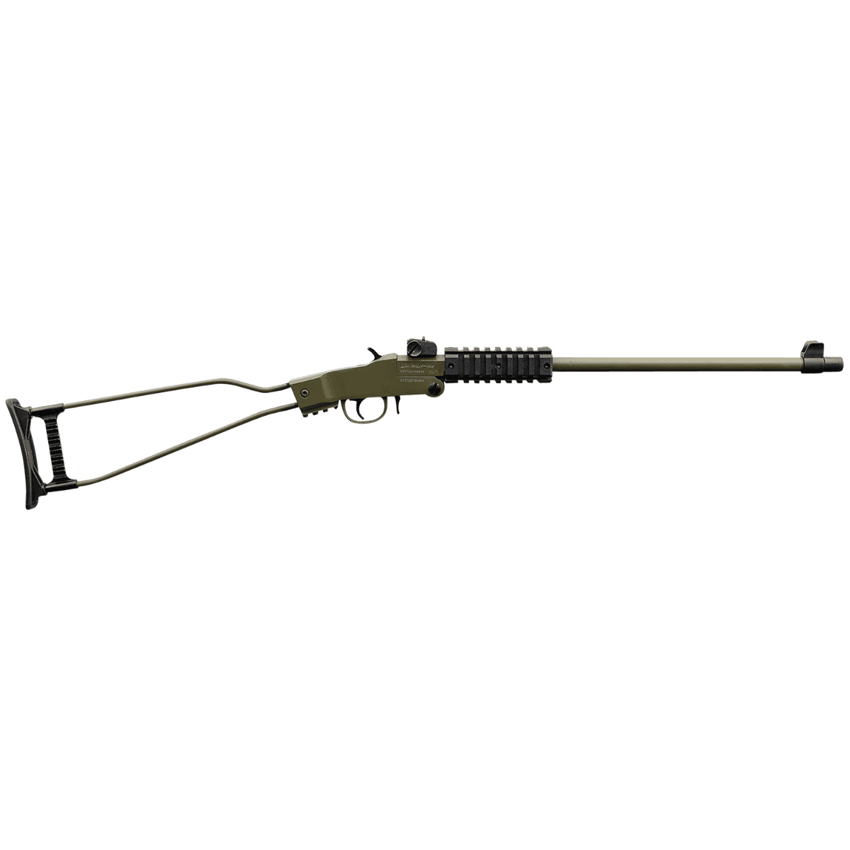 Chiappa Firearms Little Badger Full Size .22 LR Rifle with 16.50" OD Green Cerakote Steel Threaded Barrel - 500266 Chiappa Firearms Little Badger Full Size .22 LR Rifle with 16.50" OD Green Cerakote Steel Threaded Barrel - 500266
