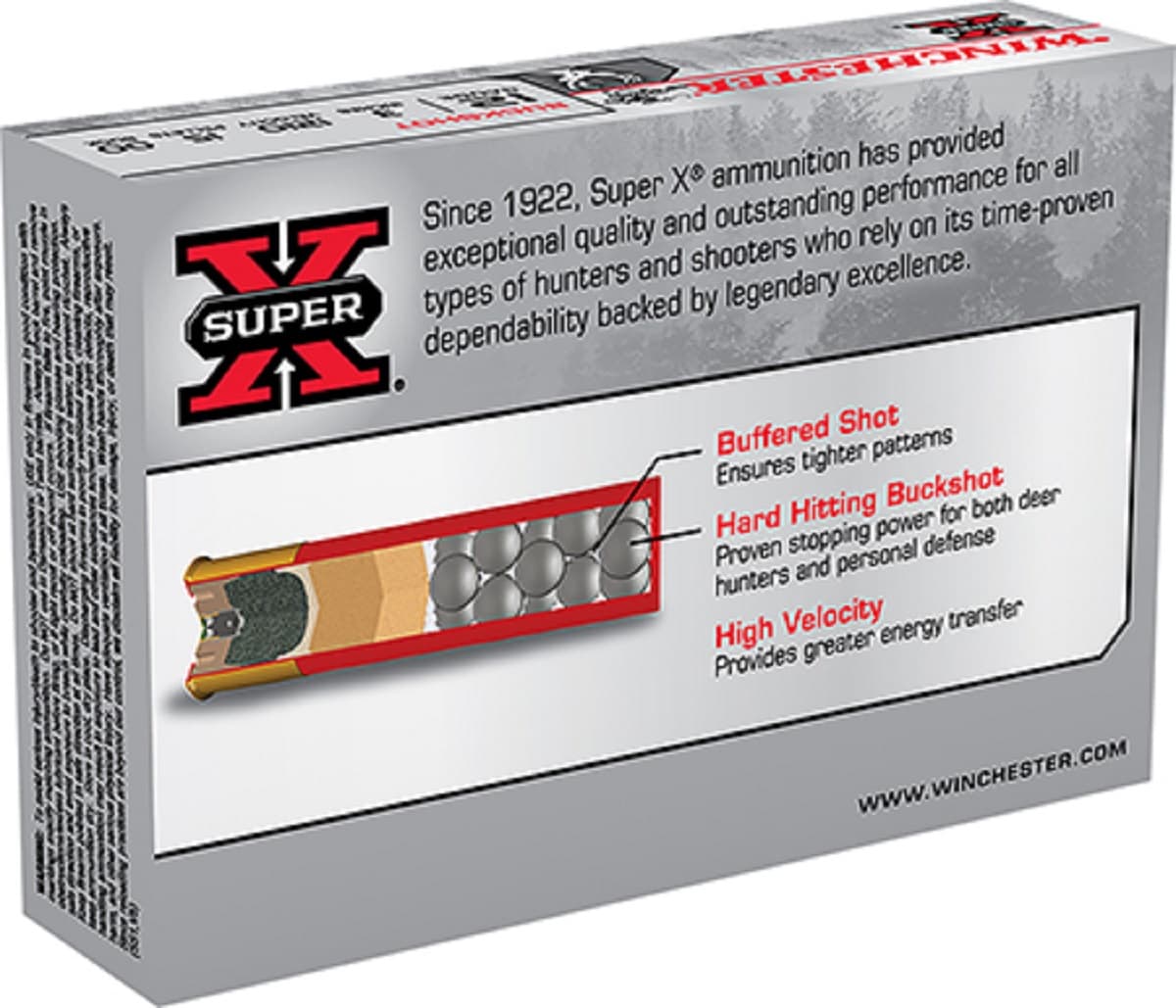 Winchester Ammo Super X 12 Gauge 3" 15 Pellets 00 Buck Shot - XB12300 Winchester Ammo Super X 12 Gauge 3" 15 Pellets 00 Buck Shot - XB12300