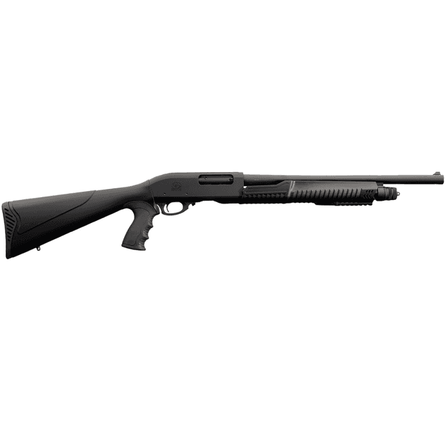 Chiappa Firearms 301 Full Size Frame 12 Gauge Pump Shotgun with 18.50" Black Steel Barrel, Black Aluminum Receiver, Black Fixed Synthetic Stock, Black Polymer Grip - 930.294 Chiappa Firearms 301 Full Size Frame 12 Gauge Pump Shotgun with 18.50" Black Steel Barrel, Black Aluminum Receiver, Black Fixed Synthetic Stock, Black Polymer Grip - 930.294