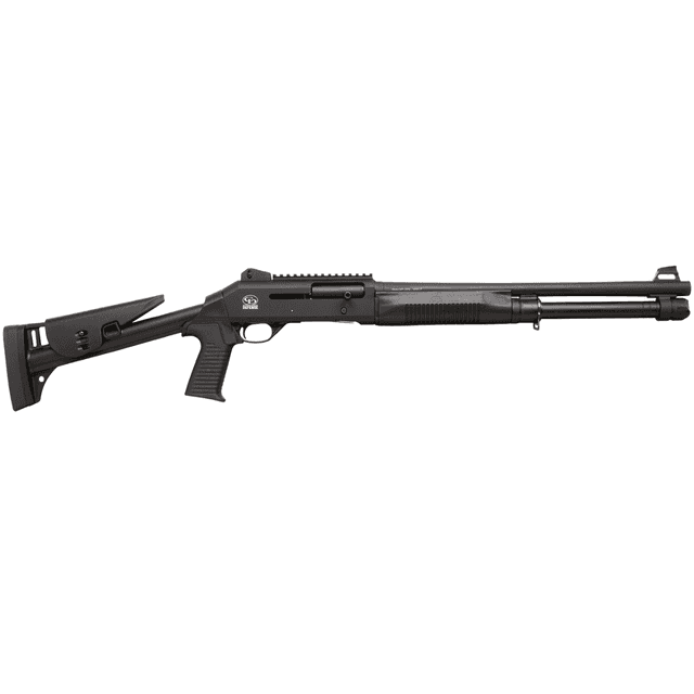Chiappa Firearms 601 DPS Full Size Frame 12 Gauge Semi-Auto Shotgun with 18.50" Black Steel Barrel, Black Picatinny Rail Aluminum Receiver, Black Fixed Synthetic Stock, Black Rubber Grip - 930.386 Chiappa Firearms 601 DPS Full Size Frame 12 Gauge Semi-Auto Shotgun with 18.50" Black Steel Barrel, Black Picatinny Rail Aluminum Receiver, Black Fixed Synthetic Stock, Black Rubber Grip - 930.386