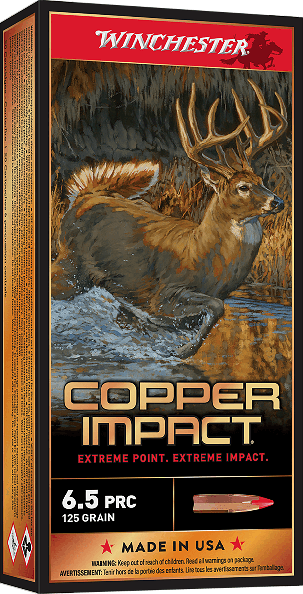 Winchester Ammo Copper Impact 6.5 PRC 125 gr Copper Extreme Point Lead Free - X65PCLF Winchester Ammo Copper Impact 6.5 PRC 125 gr Copper Extreme Point Lead Free - X65PCLF