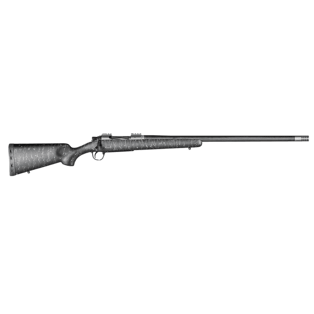 Christensen Arms Summit TI Full Size 28 Nosler Rifle with 26" Natural Titanium Steel Threaded Barrel, Natural Titanium Aluminum Receiver, Black with Gray Webbing Fixed Sporter Stock - CA10268815331 Christensen Arms Summit TI Full Size 28 Nosler Rifle with 26" Natural Titanium Steel Threaded Barrel, Natural Titanium Aluminum Receiver, Black with Gray Webbing Fixed Sporter Stock - CA10268815331