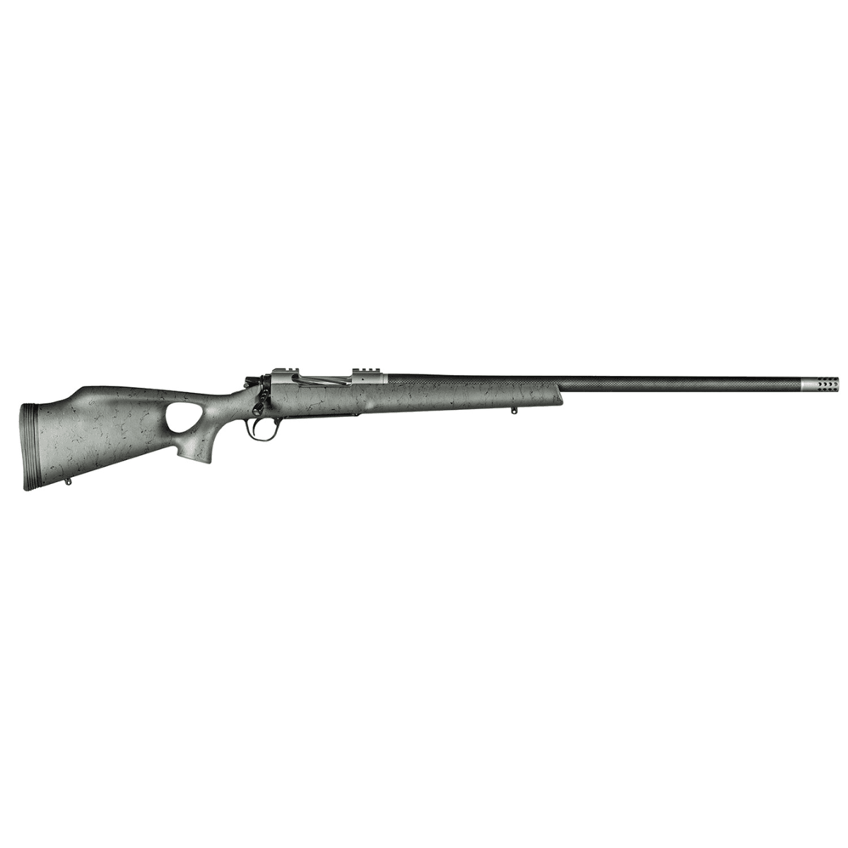 Christensen Arms Summit TI Full Size 7mm Rem Mag Rifle with 26" Natural Titanium Steel Threaded Barrel, Natural Titanium Aluminum Receiver, Green with Black Webbing Fixed Thumbhole Stock - CA10269315322 Christensen Arms Summit TI Full Size 7mm Rem Mag Rifle with 26" Natural Titanium Steel Threaded Barrel, Natural Titanium Aluminum Receiver, Green with Black Webbing Fixed Thumbhole Stock - CA10269315322