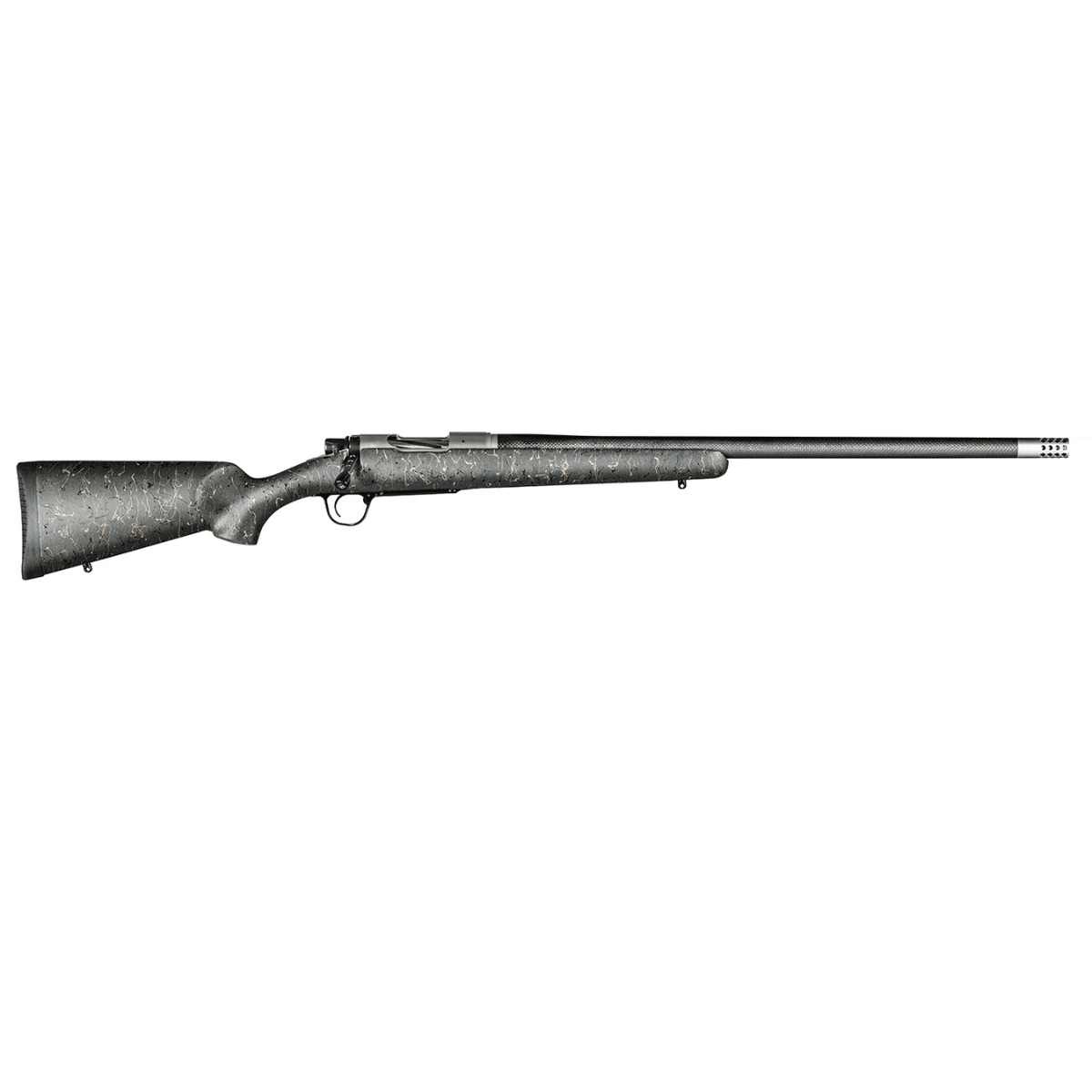 Christensen Arms Ridgeline Full Size 7mm-08 Rem Rifle with 24" Threaded Steel Barrel, Natural Stainless Aluminum Receiver, Green w/Black/Tan Webbing Fixed Sporter Stock - CA10299A14313 Christensen Arms Ridgeline Full Size 7mm-08 Rem Rifle with 24" Threaded Steel Barrel, Natural Stainless Aluminum Receiver, Green w/Black/Tan Webbing Fixed Sporter Stock - CA10299A14313
