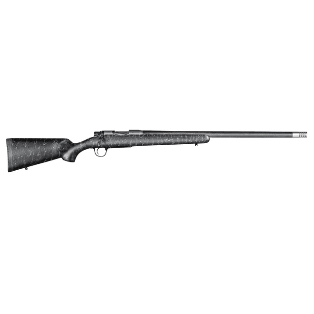 Christensen Arms Ridgeline Full Size 308 Win Rifle with 24" Threaded Steel Barrel, Black w/Gray Webbing Fixed Sporter Stock - CA10299414411 Christensen Arms Ridgeline Full Size 308 Win Rifle with 24" Threaded Steel Barrel, Black w/Gray Webbing Fixed Sporter Stock - CA10299414411