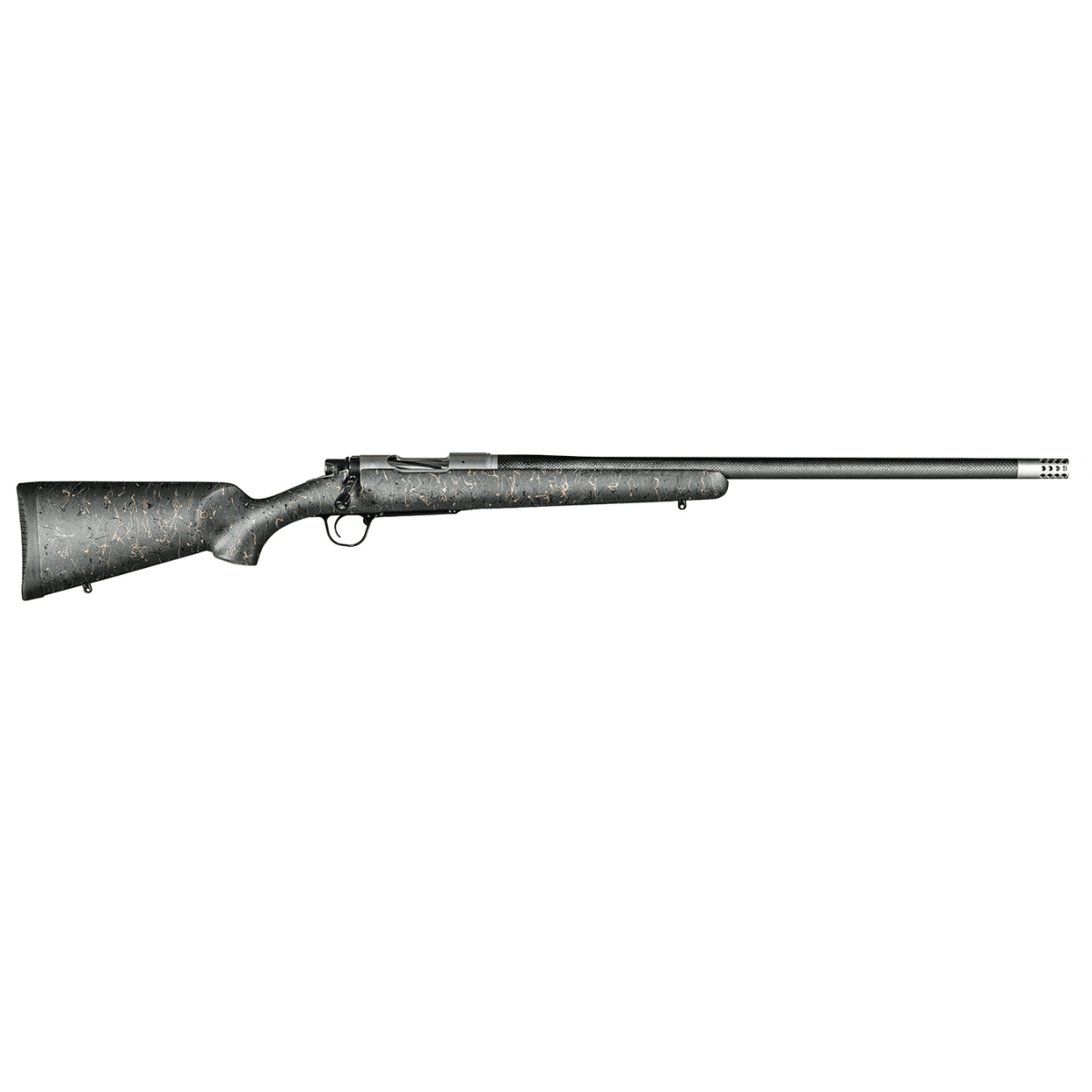 Christensen Arms Ridgeline Full Size 308 Win Rifle with 24" Threaded Steel Barrel, Green w/Black/Tan Webbing Fixed Sporter Stock - CA10299414413 Christensen Arms Ridgeline Full Size 308 Win Rifle with 24" Threaded Steel Barrel, Green w/Black/Tan Webbing Fixed Sporter Stock - CA10299414413