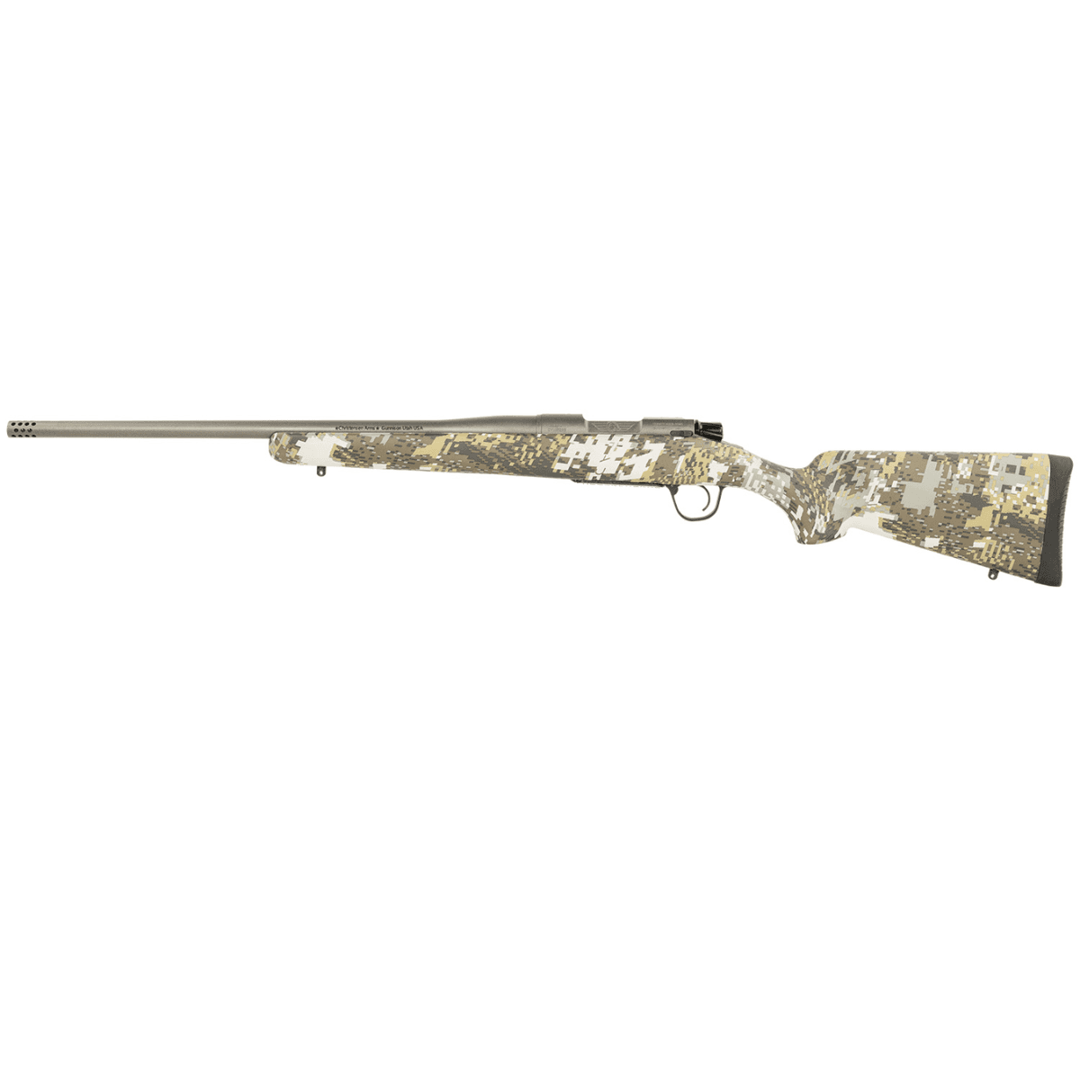 Christensen Arms Mesa FFT 6.5 PRC Rifle with 20" Threaded Barrel, Tungsten Gray Cerakote, Sitka Elevate II Stock - 8010116600 Christensen Arms Mesa FFT 6.5 PRC Rifle with 20" Threaded Barrel, Tungsten Gray Cerakote, Sitka Elevate II Stock - 8010116600