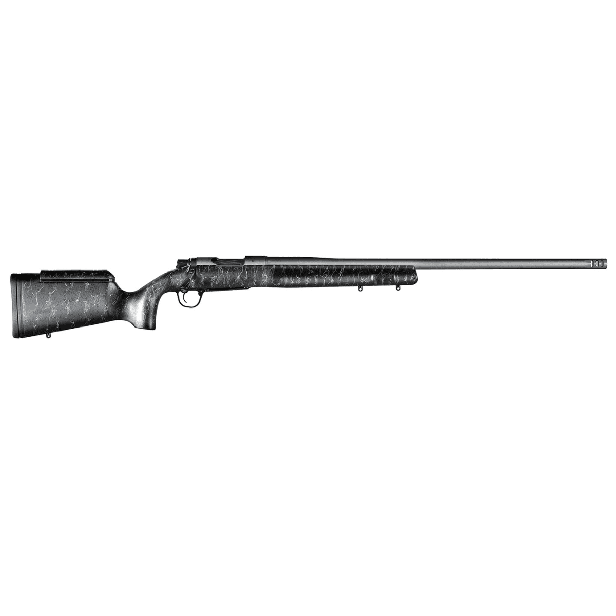 Christensen Arms Mesa Long Range Full Size 28 Nosler Rifle with 26" Button Rifled Free Floating Steel Barrel, Tungsten Gray Cerakote Aluminum Receiver, Black w/Gray Webbing Fixed Long Range Stock - 8010200500 Christensen Arms Mesa Long Range Full Size 28 Nosler Rifle with 26" Button Rifled Free Floating Steel Barrel, Tungsten Gray Cerakote Aluminum Receiver, Black w/Gray Webbing Fixed Long Range Stock - 8010200500