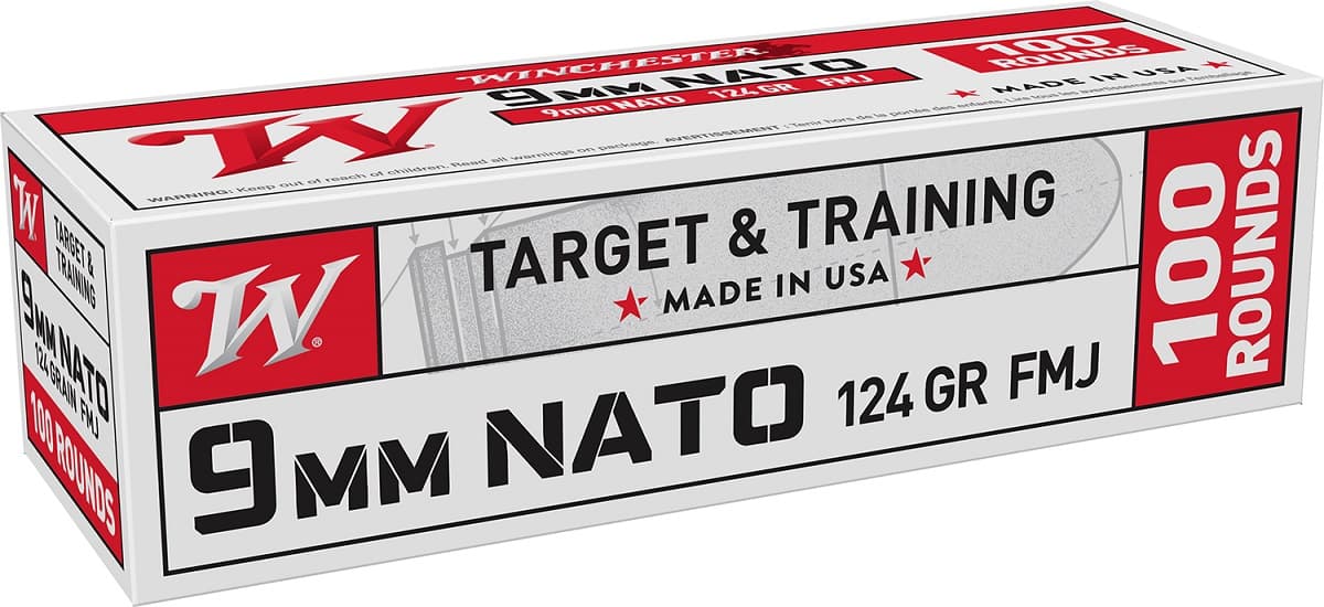 Winchester Ammo 9mm 124 gr Full Metal Jacket - W9NATOVP Winchester Ammo 9mm 124 gr Full Metal Jacket - W9NATOVP