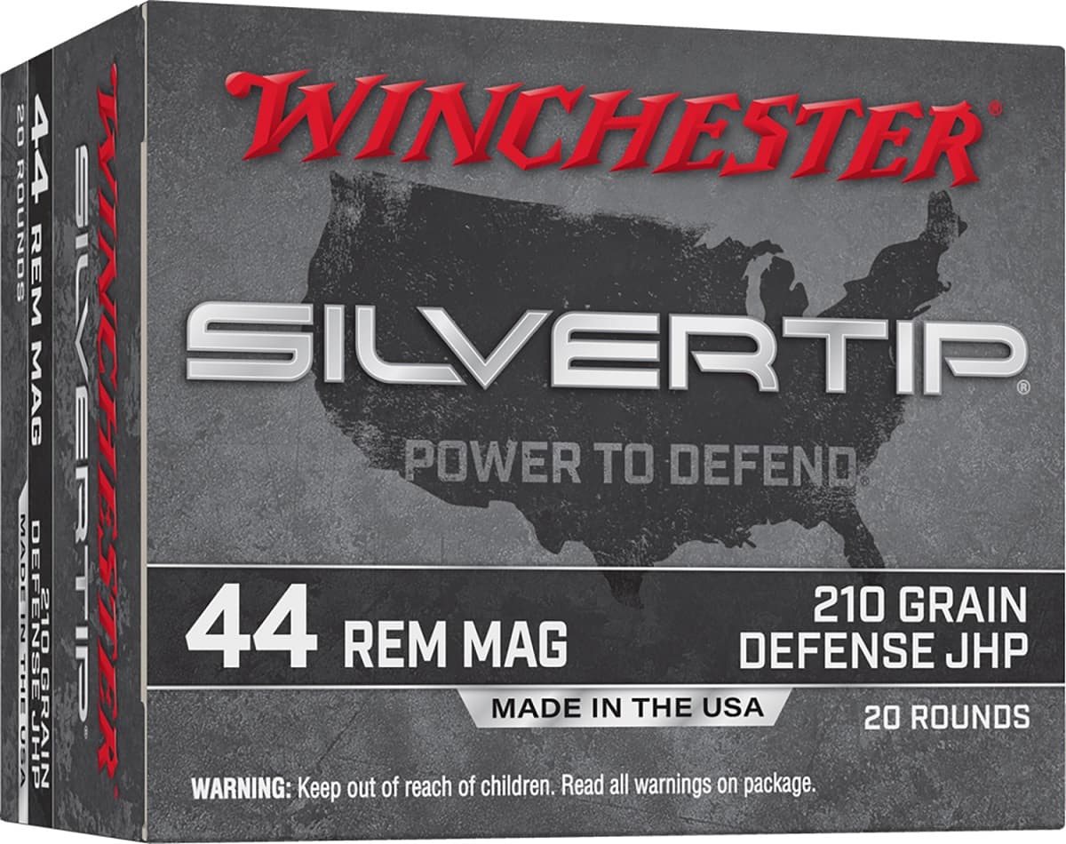 Winchester Ammo Silvertip 44 Rem Mag 210 gr Jacket Hollow Point - W44MST Winchester Ammo Silvertip 44 Rem Mag 210 gr Jacket Hollow Point - W44MST