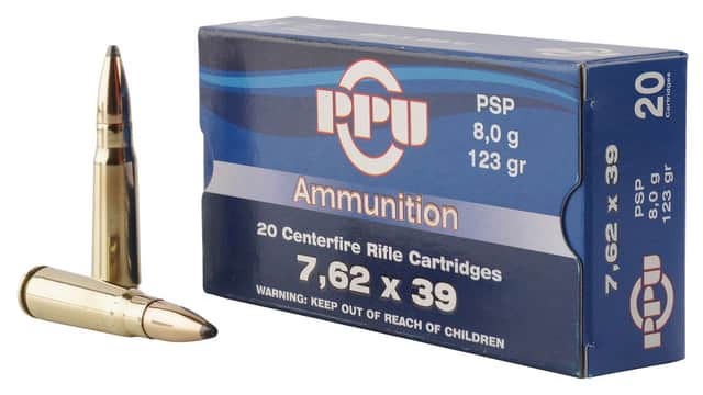 PPU Metric Rifle 7.62x39mm 123 gr Pointed Soft Point - PP76239P PPU Metric Rifle 7.62x39mm 123 gr Pointed Soft Point - PP76239P