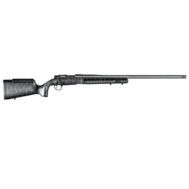 Christensen Arms Mesa Long Range Full Size 6.5 PRC Rifle with 26" Tungsten Gray Cerakote Barrel, Black w/Gray Webbing Fixed Long Range Stock - 8010201100 Christensen Arms Mesa Long Range Full Size 6.5 PRC Rifle with 26" Tungsten Gray Cerakote Barrel, Black w/Gray Webbing Fixed Long Range Stock - 8010201100