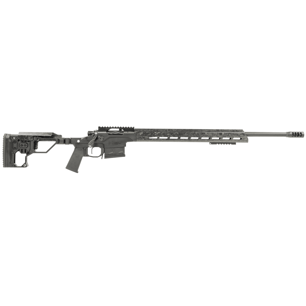 Christensen Arms Modern Precision Full Size 300 Win Mag Rifle with 26" Carbon Fiber Barrel, Black Nitride Aluminum Receiver, Black Anodized Billet Chassis w/Folding & MagneLock Technology Stock, Black Polymer Grip - 8010300300 Christensen Arms Modern Precision Full Size 300 Win Mag Rifle with 26" Carbon Fiber Barrel, Black Nitride Aluminum Receiver, Black Anodized Billet Chassis w/Folding & MagneLock Technology Stock, Black Polymer Grip - 8010300300