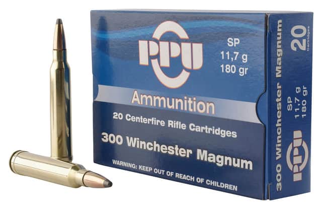 PPU Standard Rifle 300 Win Mag 180 gr Soft Point - PP3003 PPU Standard Rifle 300 Win Mag 180 gr Soft Point - PP3003