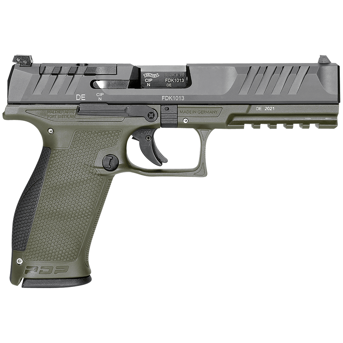 Walther Arms 2858363 PDP 9mm Green Handgun Walther Arms 2858363 PDP 9mm Green Handgun