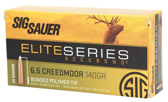 Sig Sauer Elite Hunting 6.5 Creedmoor 140 gr Nosler AccuBond - E65CMAB14020 Sig Sauer Elite Hunting 6.5 Creedmoor 140 gr Nosler AccuBond - E65CMAB14020