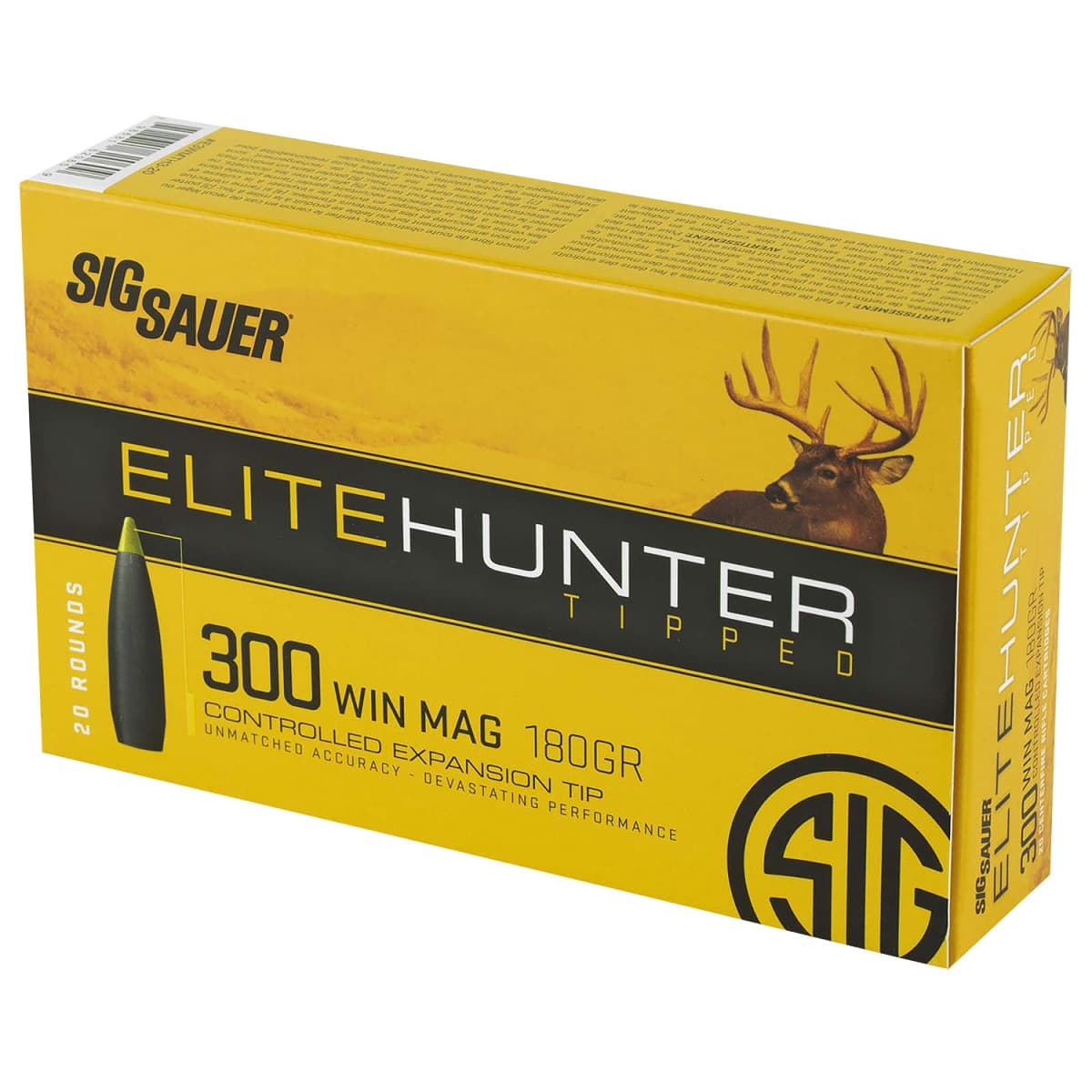 Sig Sauer Elite Hunting 300 Win Mag 180 gr Nosler AccuBond - E3WMAB18020 Sig Sauer Elite Hunting 300 Win Mag 180 gr Nosler AccuBond - E3WMAB18020
