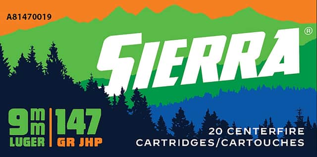 Sierra Outdoor Master 9mm Luger 147 gr Jacket Hollow Point Sport Master - A81470019 Sierra Outdoor Master 9mm Luger 147 gr Jacket Hollow Point Sport Master - A81470019