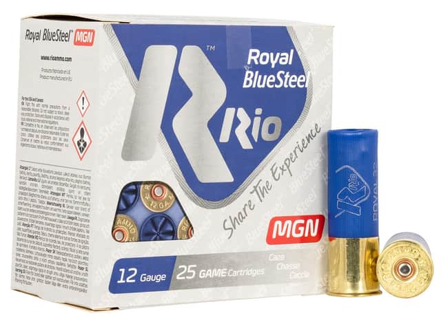 Rio Ammunition Royal BlueSteel Magnum 12 Gauge 3" 1 1/8 oz BB Shot - RBSM32BB Rio Ammunition Royal BlueSteel Magnum 12 Gauge 3" 1 1/8 oz BB Shot - RBSM32BB