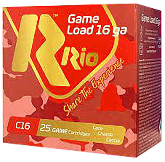 Rio Ammunition Game Load 16 Gauge 2.75" 1 1/8 oz 8 Shot - RCHV168 Rio Ammunition Game Load 16 Gauge 2.75" 1 1/8 oz 8 Shot - RCHV168