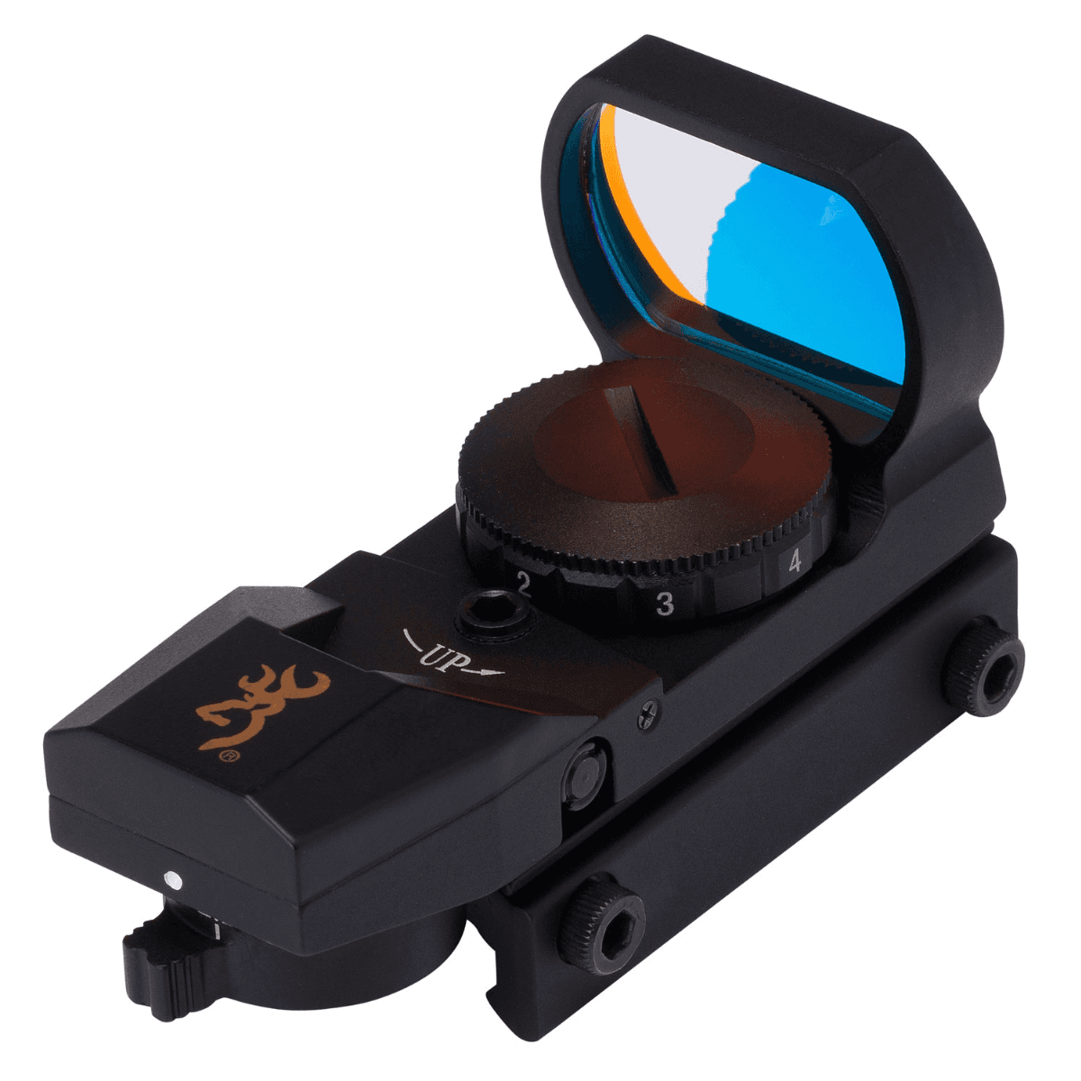 Browning Buck Mark Red Dot Sight with 1x Magnification, 3 MOA Multi Reticle, Black Anodized - 1290230 Browning Buck Mark Red Dot Sight with 1x Magnification, 3 MOA Multi Reticle, Black Anodized - 1290230