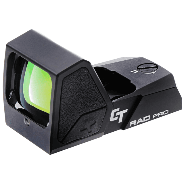 Crimson Trace RAD Pro Red Dot Sight with 1x24x15.5mm Optics, 3 MOA Red Dot Reticle, Matte Black, Features CT Radiant Ambient Light Sensor - 0101940 Crimson Trace RAD Pro Red Dot Sight with 1x24x15.5mm Optics, 3 MOA Red Dot Reticle, Matte Black, Features CT Radiant Ambient Light Sensor - 0101940