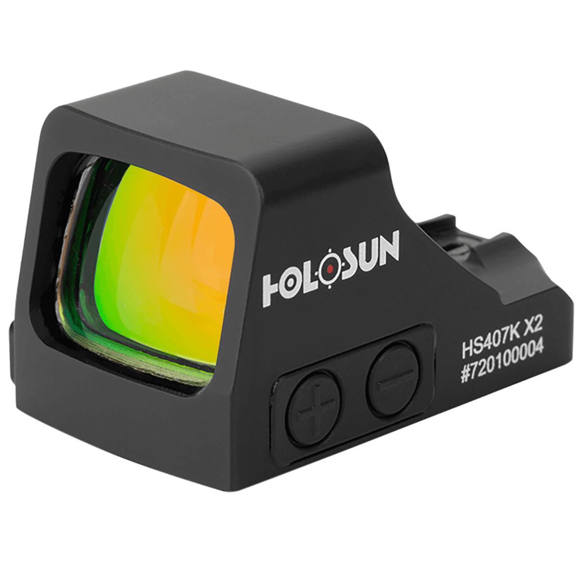 Holosun HS407K X2 - Black Anodized, 0.58x0.77, 6 MOA Red Dot Reticle - HS407KX2 Holosun HS407K X2 - Black Anodized, 0.58x0.77, 6 MOA Red Dot Reticle - HS407KX2