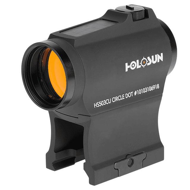Holosun HS503CU - Black Anodized, 1x20mm, 2 MOA Red Dot/65 MOA Red Circle Multi Reticle Holosun HS503CU - Black Anodized, 1x20mm, 2 MOA Red Dot/65 MOA Red Circle Multi Reticle