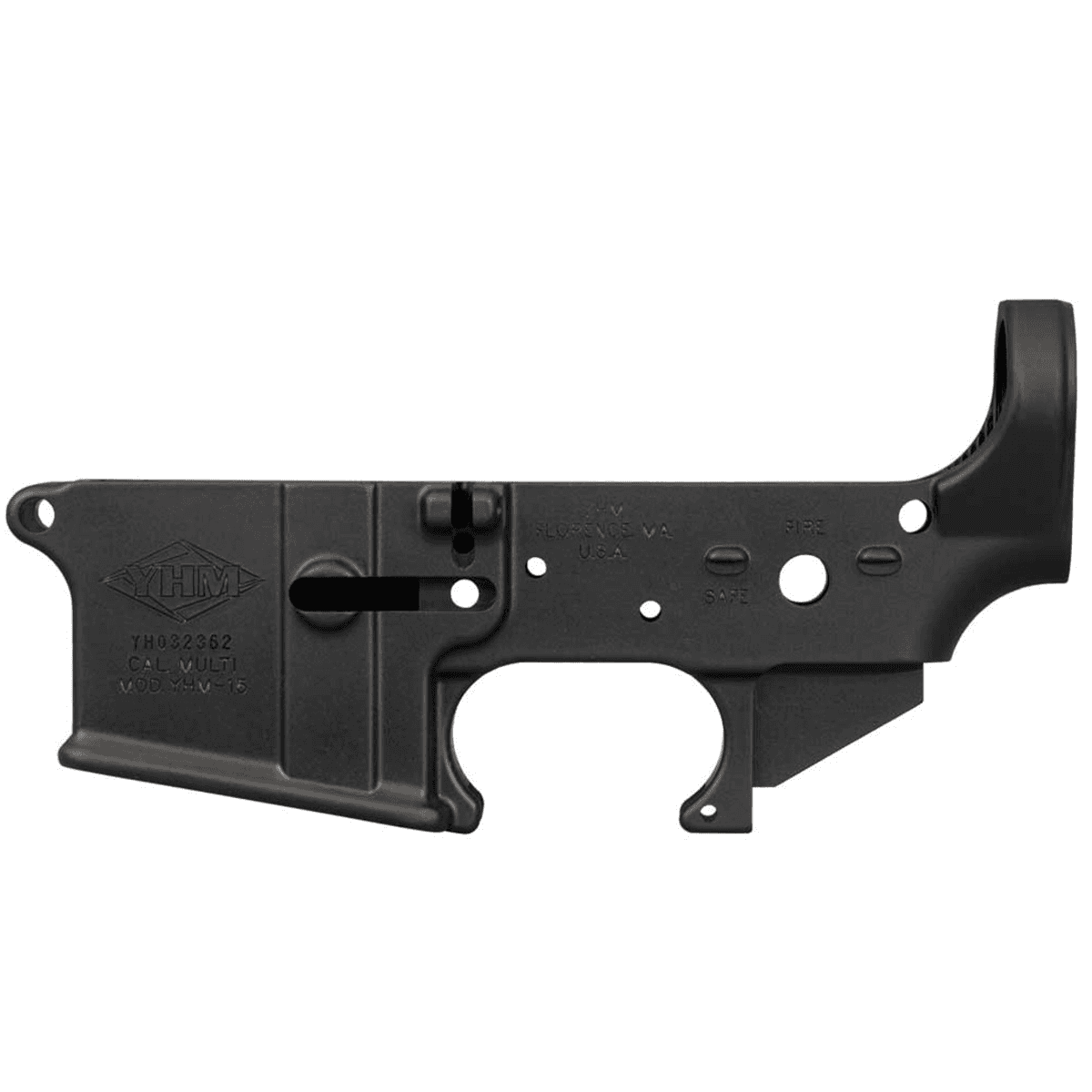 Yankee Hill 125 Stripped Lower Receiver 5.56x45mm NATO 7075-T6 Aluminum for AR-15 Yankee Hill 125 Stripped Lower Receiver 5.56x45mm NATO 7075-T6 Aluminum for AR-15
