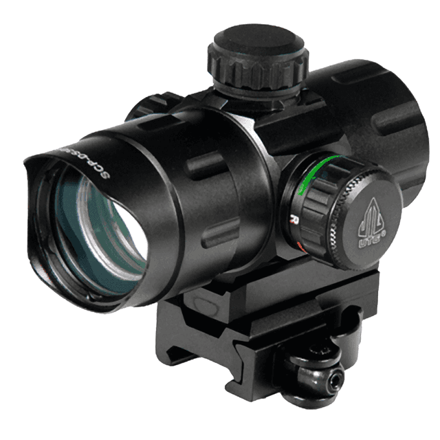 UTG 4.2" ITA CQB Dot Sight - Black Hardcoat Anodized, 1x39mm Tube Diameter, 4 MOA Red/Green Dual Illuminated Dot - SCPDS3840W UTG 4.2" ITA CQB Dot Sight - Black Hardcoat Anodized, 1x39mm Tube Diameter, 4 MOA Red/Green Dual Illuminated Dot - SCPDS3840W
